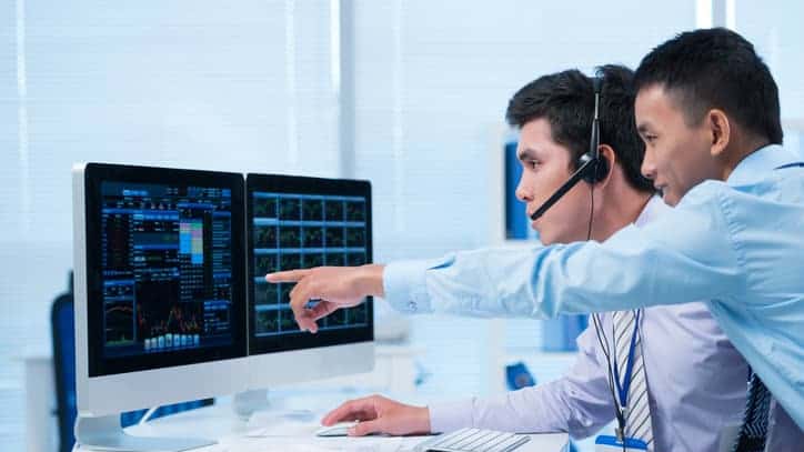 Trade fund manager selling shares