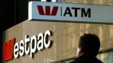 Westpac bank sign