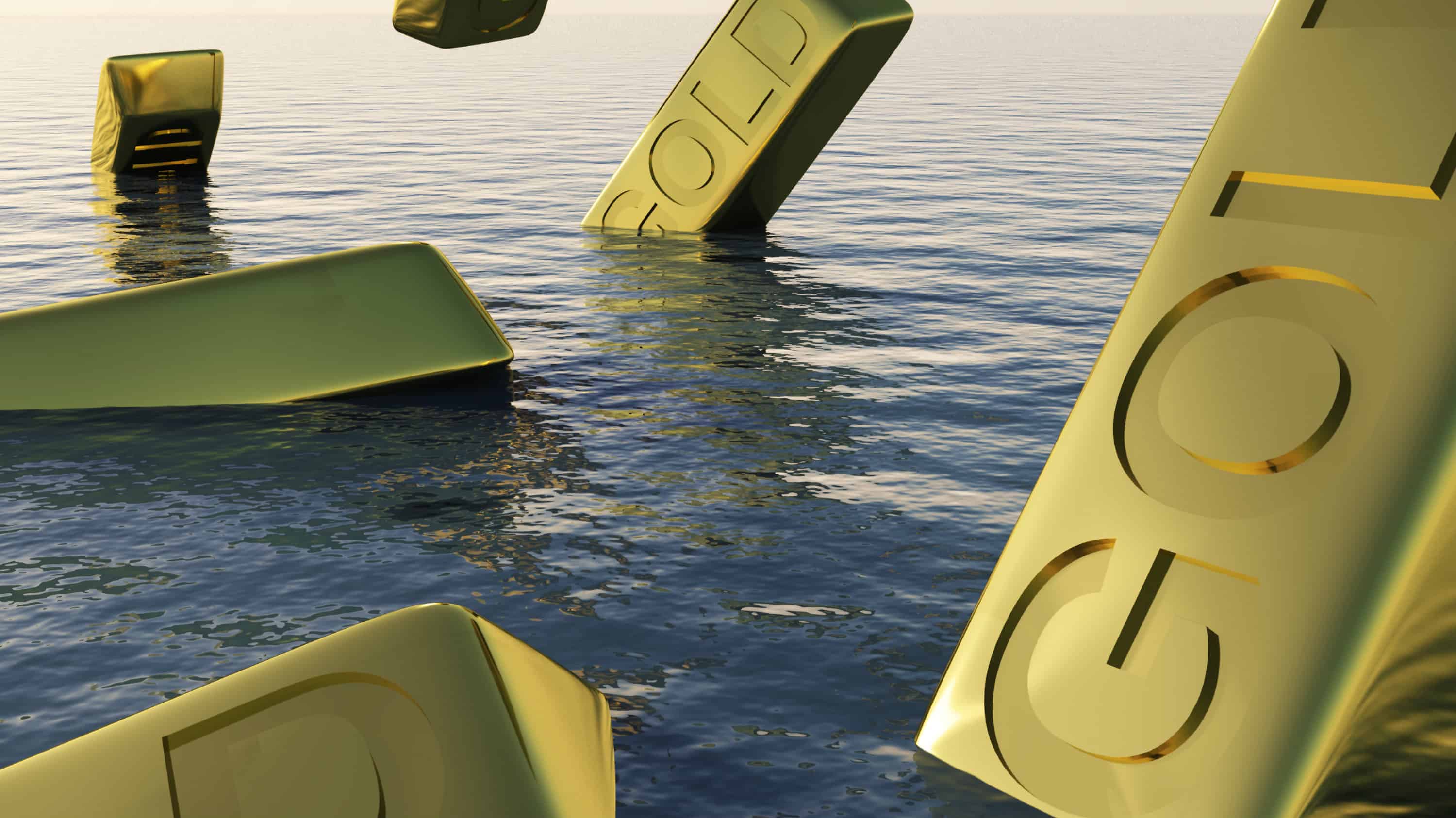 Gold Bullion Sinking 16.9