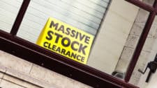 stock clearance, sale