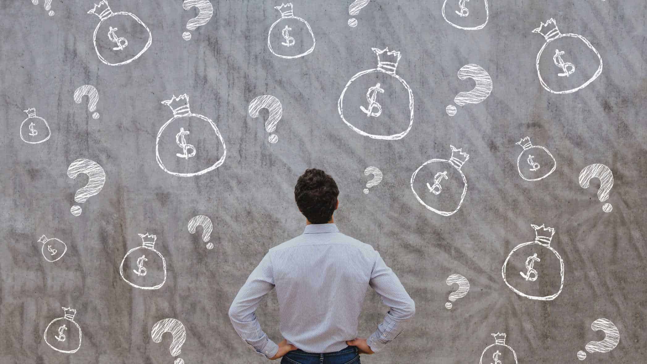 Man asking financial questions