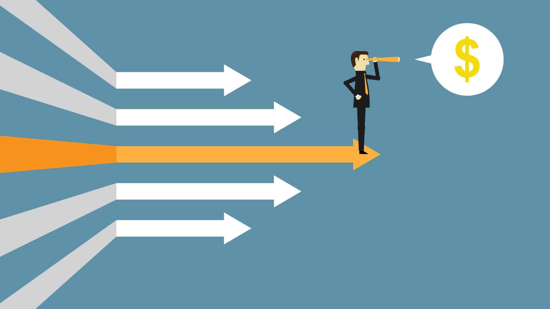 business leader making money