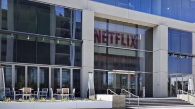 Outside view of Netflix head office