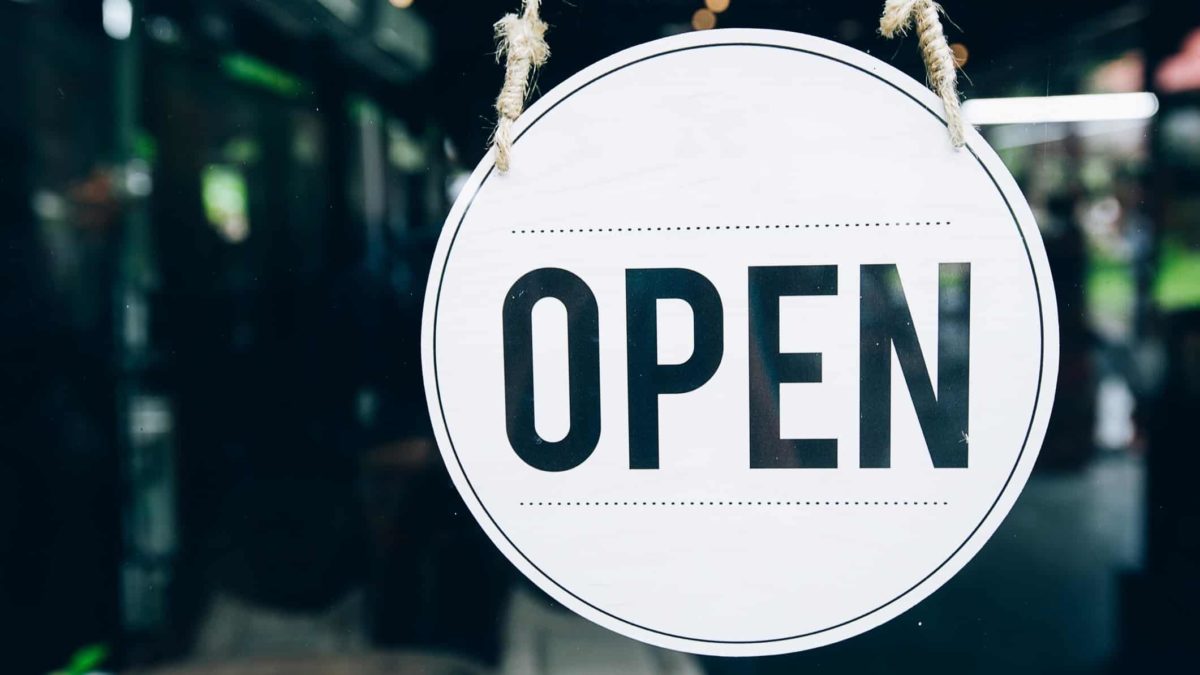 Open sign
