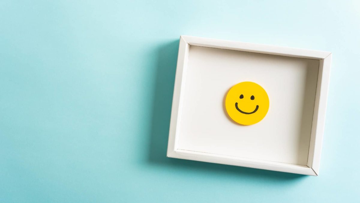 A smiley face on the wall, indicating a share price lift on the ASX