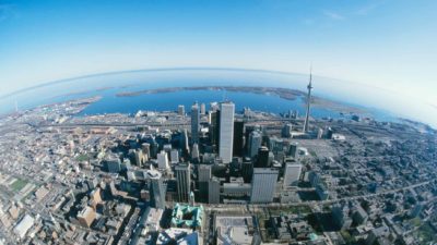 ASX aerial imaging shares represented by image of a city from above