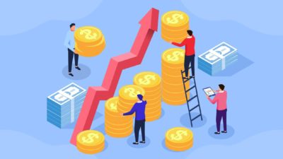 people building coins up over time, future wealth, asx future