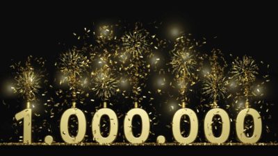 $1 million with fireworks and streamers, millionaire, ASX shares