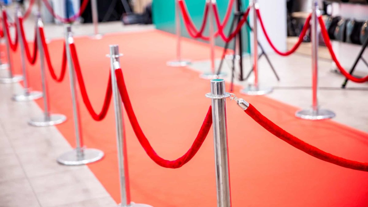 red carpet outside glamourous event