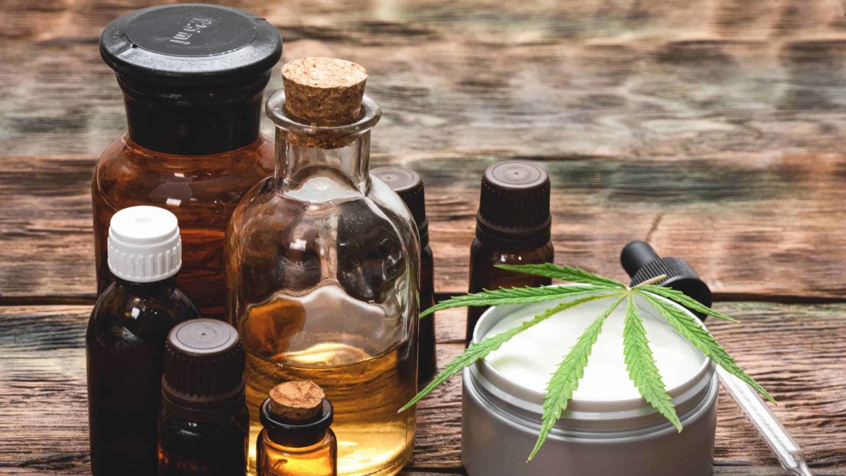 range of hemp oil and skin products representing elixinol share price