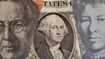 US shares and ETFs represented by overlapping australian and US currencies