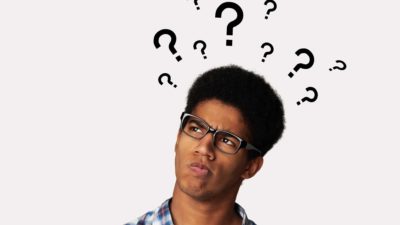 wondering about asx share price represented by man surrounded by question marks