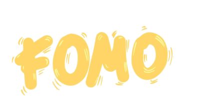 asx share price represented by cartoon letters spelling the word FOMO