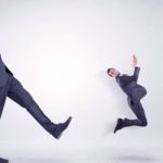 asx share price resignation represented by man kicking miniature man through the air