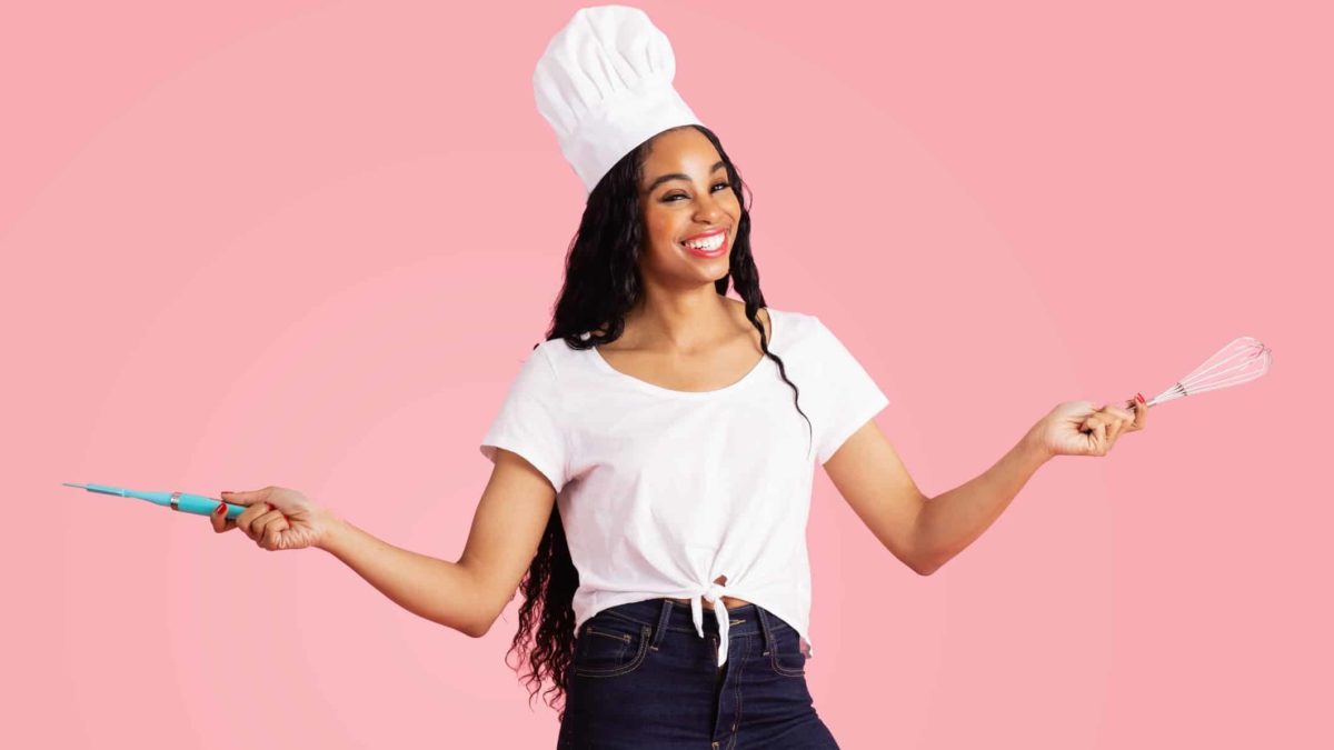 kitchen supplies asx share price rise represented by excited looking cook