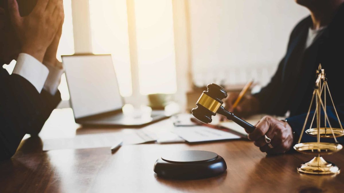 A sobbing businessman accused of wrongdoing faces justice