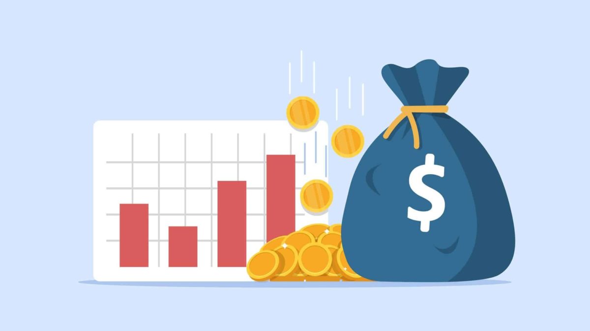 graphic representing compounding interest