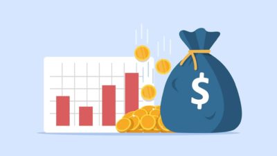 graphic representing compounding interest