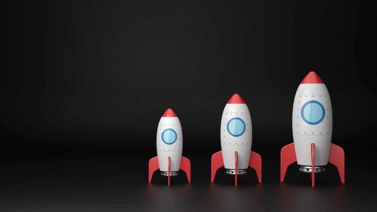 asx shares set to rocket represented by three rockets in a row