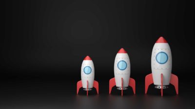 asx shares set to rocket represented by three rockets in a row