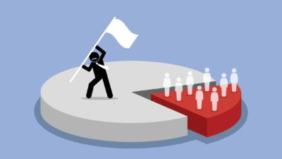 A stylized businessman