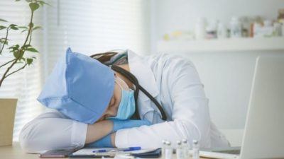 health professional sleeping