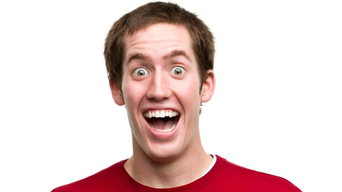 rising asx share price represented by investor with look of happy surprise