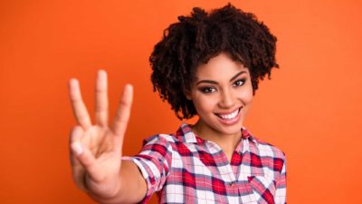 3 asx shares represented by investor holding up 3 fingers