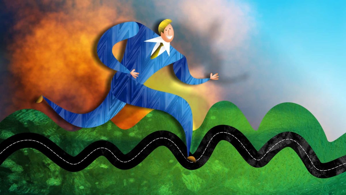 business ups and downs, roller coaster, share price ups and downs, cyclicall