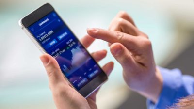 Cryptocurrency progress check in on mobile