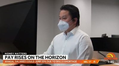 Scott Phillips on Weekend Sunrise, 8 Nov 2021