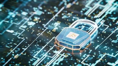 Cryptocurrency lock.