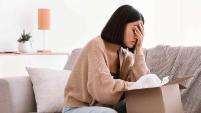 A woman who used buy now, pay later receives her online shopping in the post only to find it's not what she wanted.