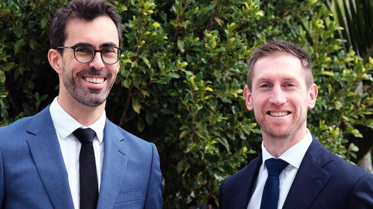 Portrait of Discovery Fund portfolio managers Mark Devcich and Chris Bainbridge